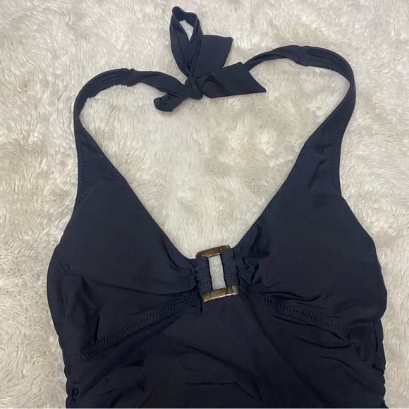 Helen Jon Essential Tortoise Tankini Hipster Bikini Two Piece Set Black Small - Picture 4 of 16